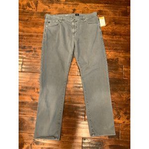 Adriano Goldschmied Men's "Graduate" Gray Smooth Denim Tailored Leg Jeans, Sz 40